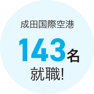 成田国際空港143名就職